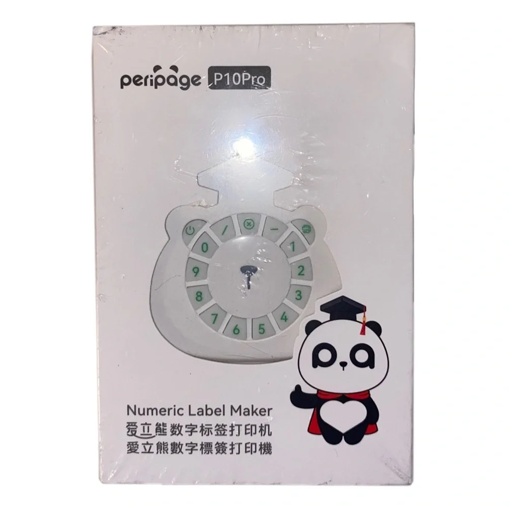 PeriPage P10Pro Portable Numeric Label Maker Printing Machine Model ALD-P101